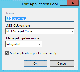 Edit Application Pool Prompt